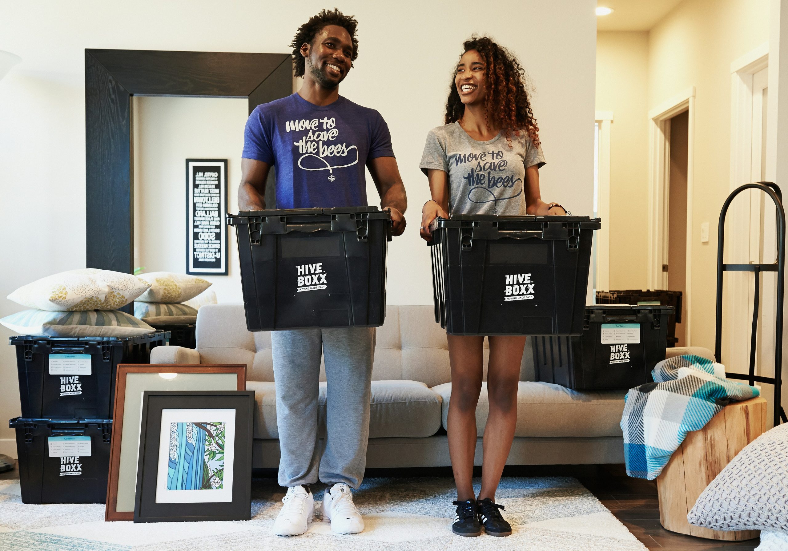 Reusable totes and dolly placeholder